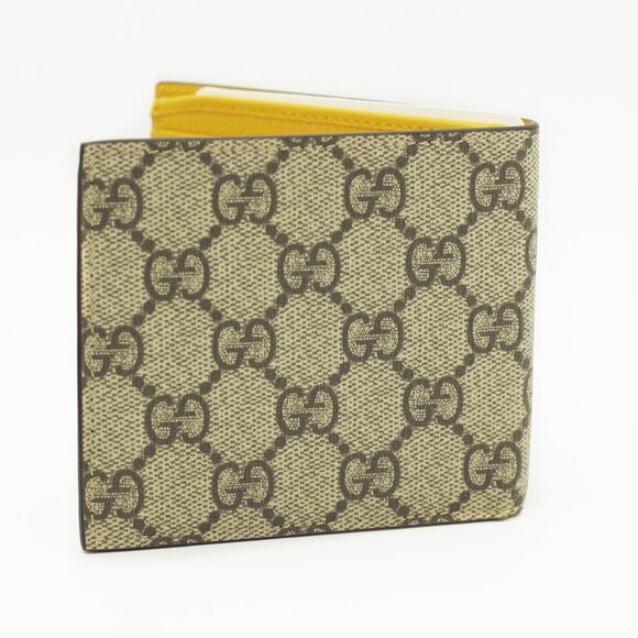 Gucci Neo Vintage Beige/Brown GG Supreme And Leather Wallet - Picture 5 of 5
